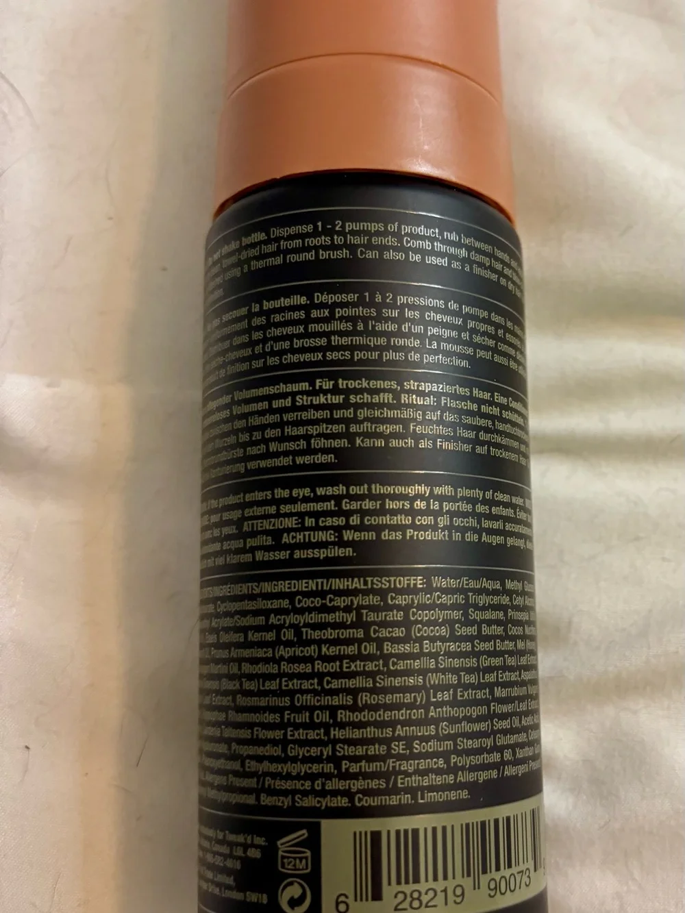 Himalayas Restore Conditioning Thickening Foam - Peach/Black